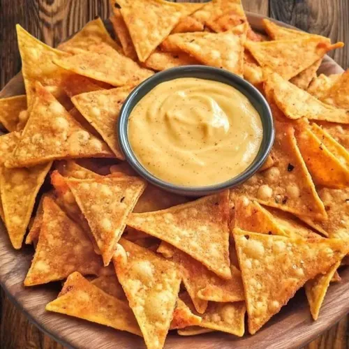 Nachos cu sos de Cașcaval