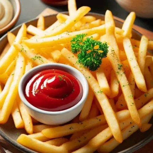 Cartofi pai/bile/crocket cu ketchap